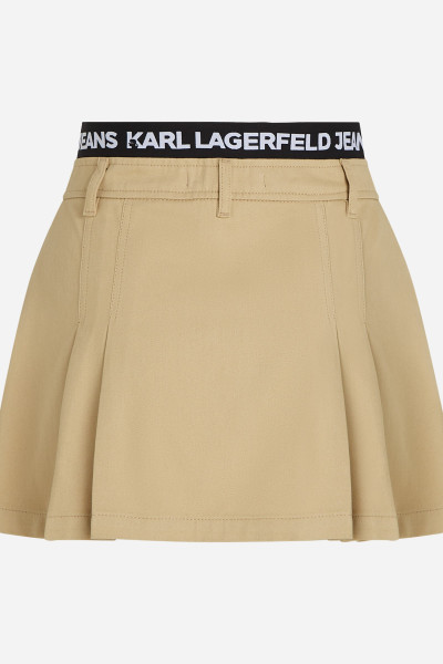 SUKŇA KARL LAGERFELD JEANS KLJ LOGO PLEATED SKIRT - Fotografia č. 6