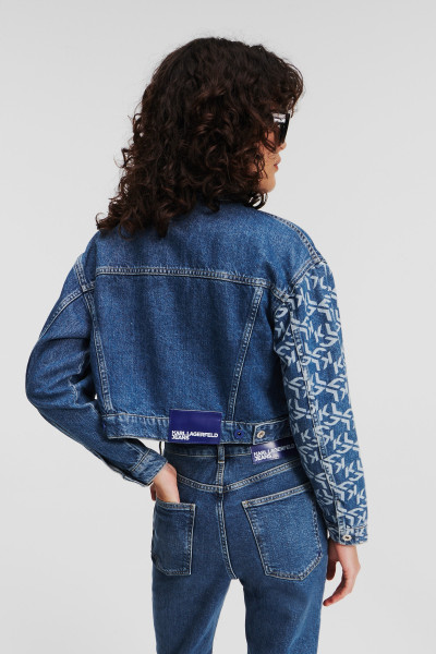 BUNDA KARL LAGERFELD JEANS KLJ MONOGRAM BOXY DENIM JACKET - Fotografia č. 3