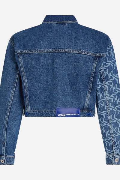BUNDA KARL LAGERFELD JEANS KLJ MONOGRAM BOXY DENIM JACKET - Fotografia č. 6