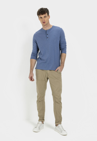 TRIČKO CAMEL ACTIVE HENLEY 1/1 ARM - Fotografie č. 2