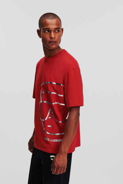 TRIČKO KARL LAGERFELD IKONIK 2.0 OUTLINE BIG T-SHIRT - Fotografie č. 3