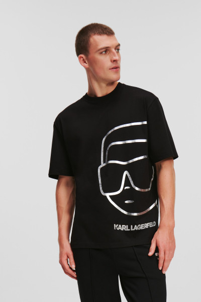 TRIČKO KARL LAGERFELD IKONIK 2.0 OUTLINE BIG T-SHIRT - Fotografie č. 2
