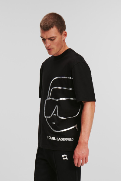 TRIČKO KARL LAGERFELD IKONIK 2.0 OUTLINE BIG T-SHIRT - Fotografie č. 4
