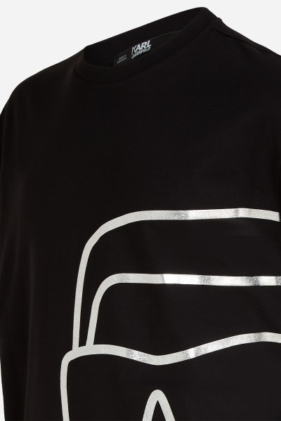 TRIČKO KARL LAGERFELD IKONIK 2.0 OUTLINE BIG T-SHIRT - Fotografie č. 8