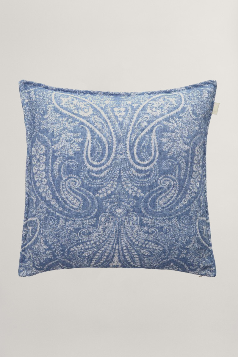 POVLAK NA POLŠTÁŘ GANT JACQUARD PAISLEY CUSHION 50X50 MID BLUE