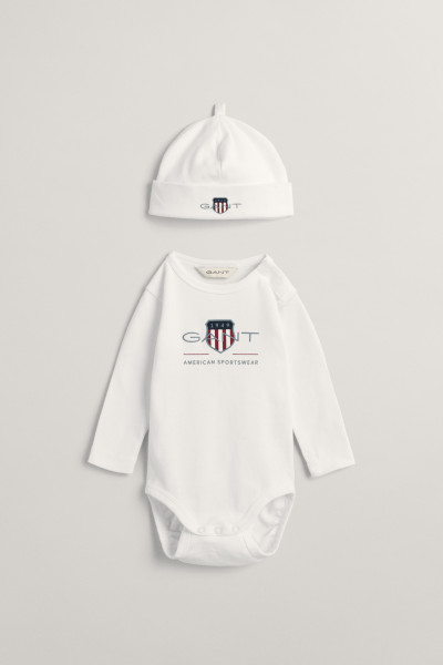 DĚTSKÝ SET GANT ARCHIVE SHIELD BODY AND BEANIE - Fotografie č. 1