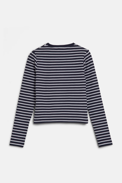 TOP GANT SHIELD SLIM RIBBED STRIPED TOP - Fotografia č. 2