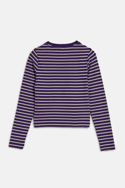 TOP GANT SHIELD SLIM RIBBED STRIPED TOP - Fotografia č. 2