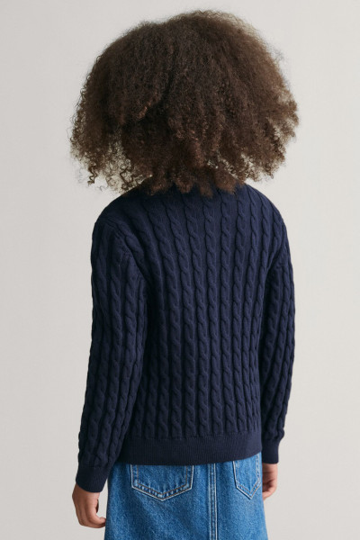 KARDIGAN GANT SHIELD COTTON CABLE CARDIGAN - Fotografie č. 3