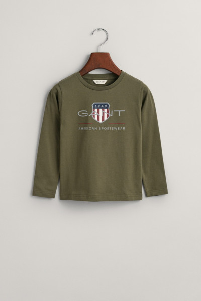 TRIČKO GANT ARCHIVE SHIELD LS T-SHIRT - Fotografie č. 1
