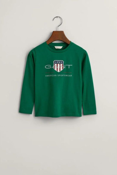 TRIČKO GANT ARCHIVE SHIELD LS T-SHIRT - Fotografie č. 1