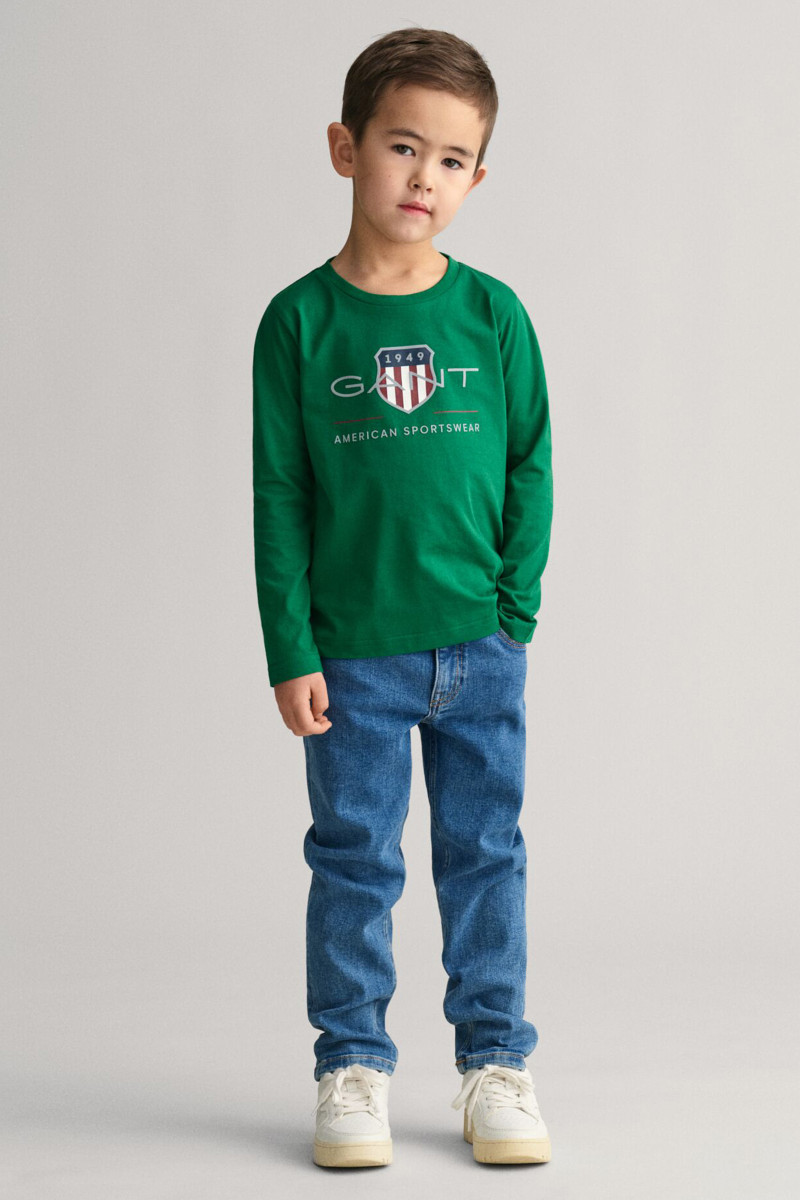 DŽÍNY GANT SLIM JEANS MID BLUE