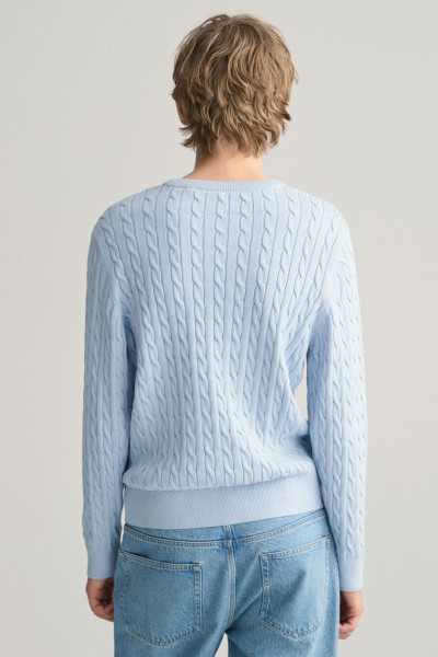 SVETR GANT SHIELD COTTON CABLE C-NECK - Fotografie č. 3