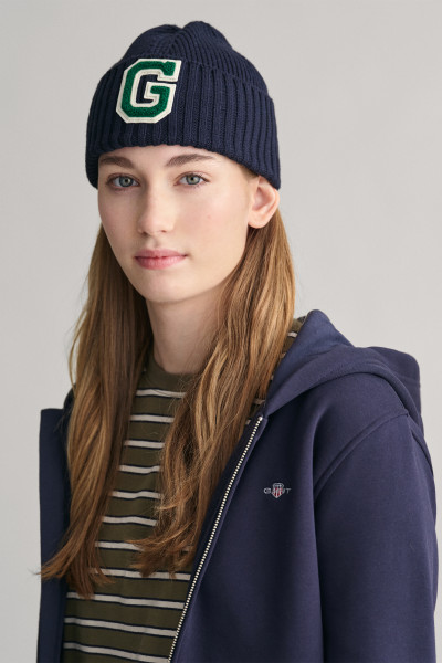 ČAPICA 7-16 ROKOV GANT G BADGE RIB KNIT BEANIE - Fotografia č. 2