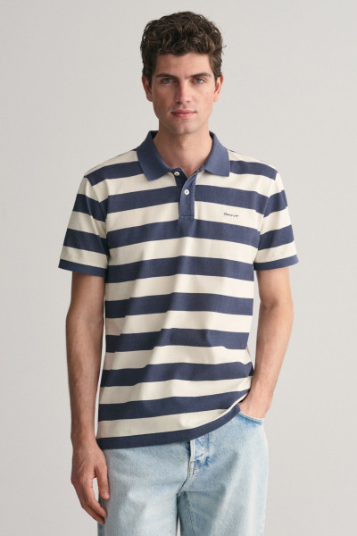 POLOKOŠILE GANT HEAVY WASHED STRIPED POLO - Fotografie č. 1