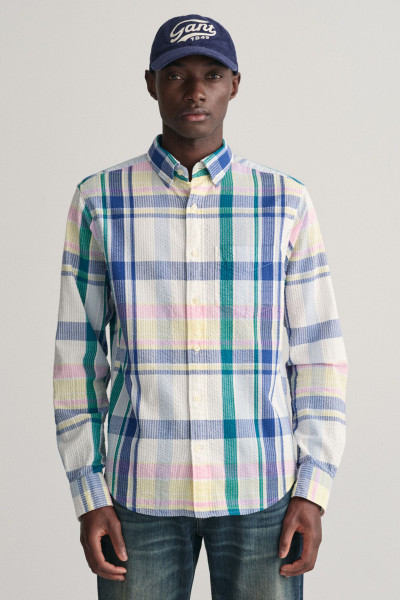 KOŠEĽA GANT REG SEERSUCKER MADRAS SHIRT - Fotografia č. 1