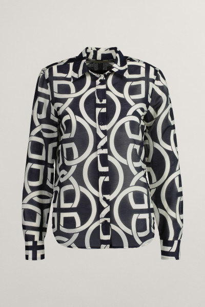 KOŠILE GANT REG MONOGRAM PRINT CTN SILK SHIRT - Fotografie č. 1