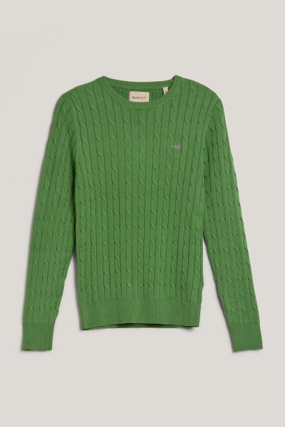 SVETER GANT STRETCH COTTON CABLE C-NECK - Fotografia č. 1