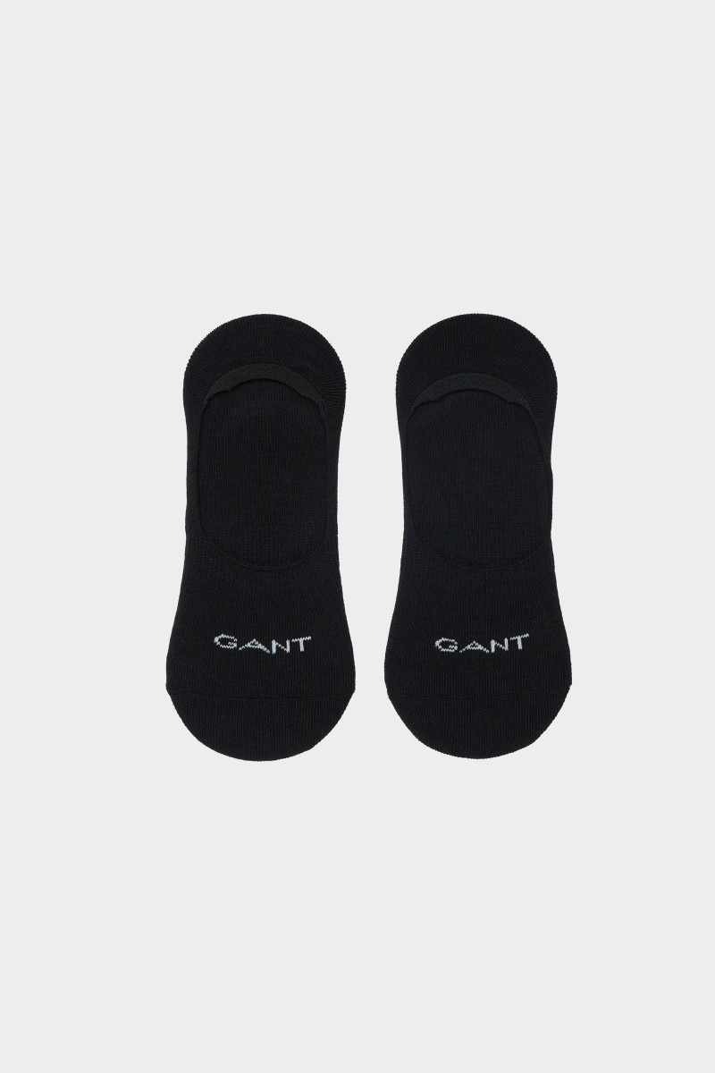 PONOŽKY GANT INVISIBLE SOCKS 2-PACK BLACK