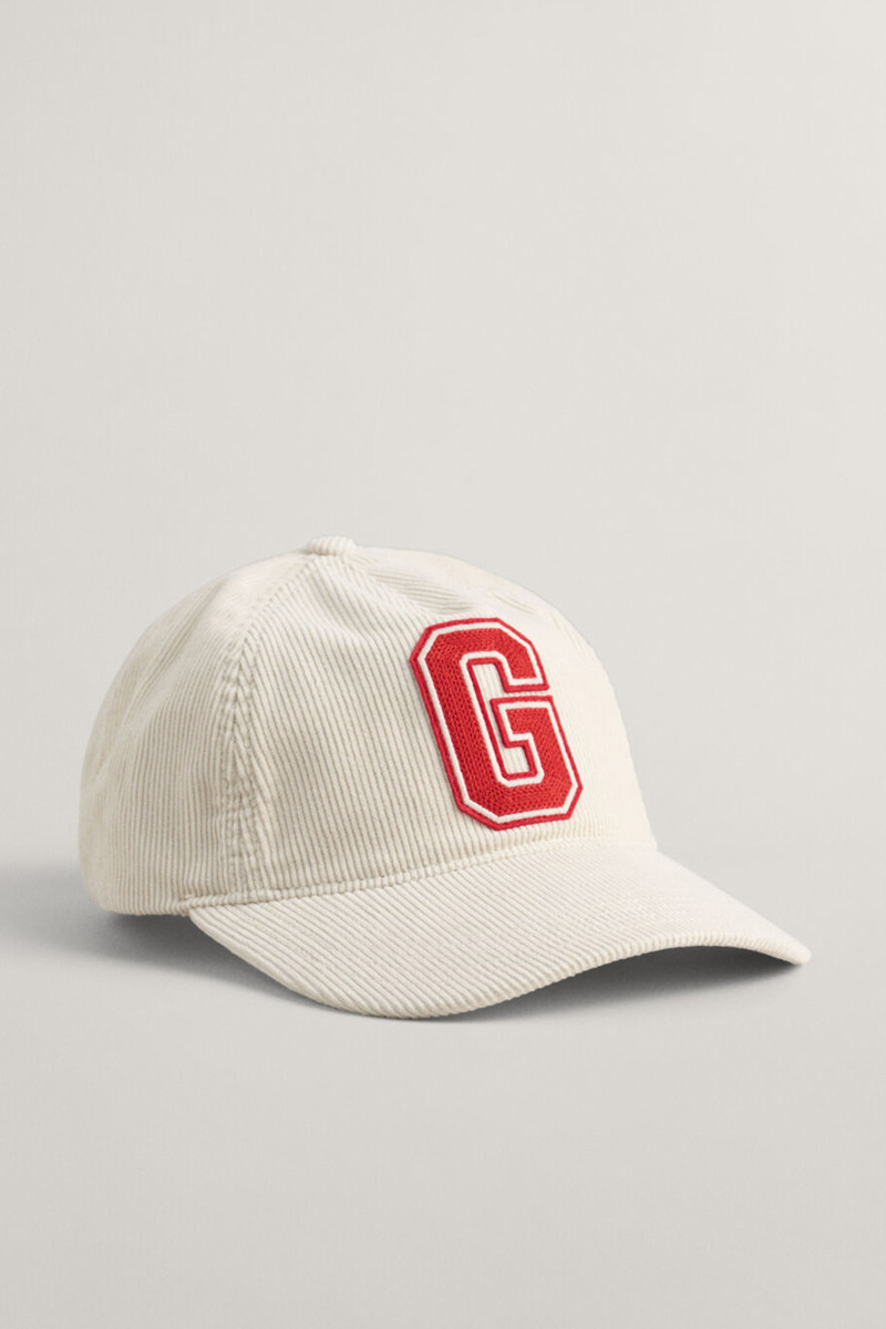 E-shop KŠILTOVKA GANT G BADGE CORD CAP CREAM