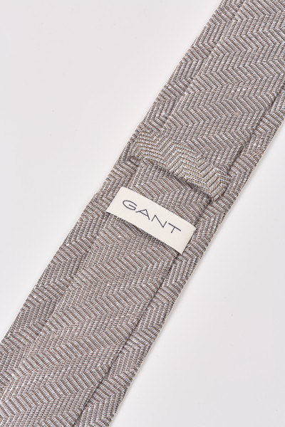 NYAKKENDŐ GANT SILK LINEN HERRINGBONE TIE - Kép 5