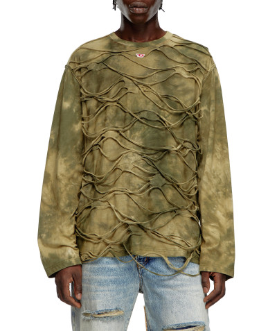 TRIČKO DIESEL T-CRANET-LS T-SHIRT - Fotografie č. 1