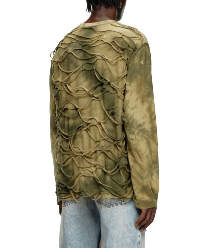 TRIČKO DIESEL T-CRANET-LS T-SHIRT - Fotografie č. 3