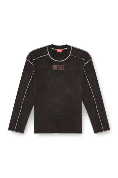 TRIČKO DIESEL T-CRAOR-LS T-SHIRT - Fotografie č. 6