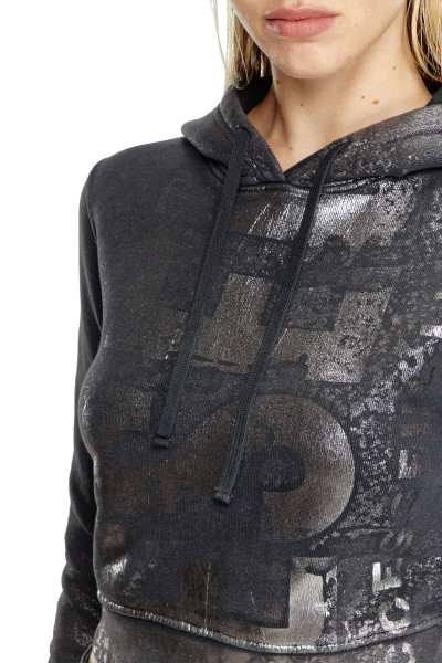 MIKINA DIESEL F-SLIMMY-HOOD-P6 SWEAT-SHIRT - Fotografie č. 4