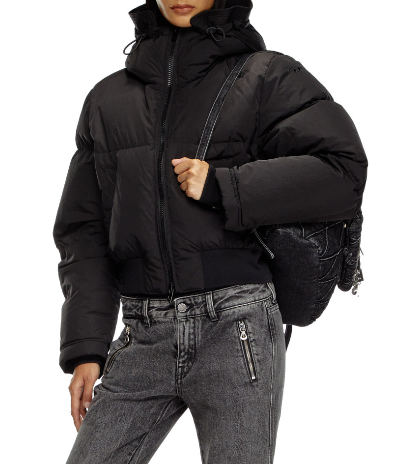 BUNDA DIESEL W-PEYT-SHORT-NEW-P1 JACKET BLACK | VERMONT SK