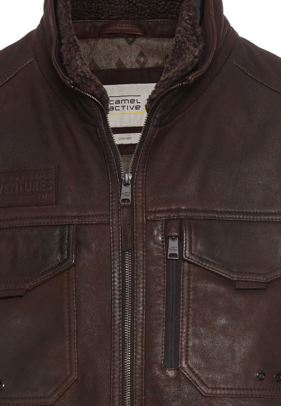 BUNDA CAMEL ACTIVE LEATHER JACKET - Fotografie č. 6