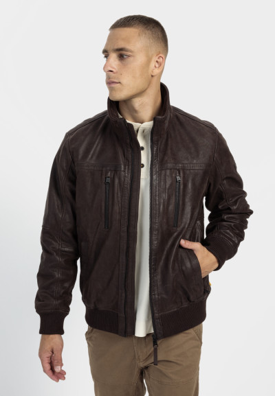 BUNDA CAMEL ACTIVE LEATHER JACKET - Fotografia č. 1