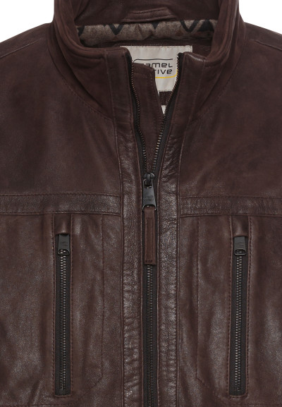 BUNDA CAMEL ACTIVE LEATHER JACKET - Fotografia č. 6
