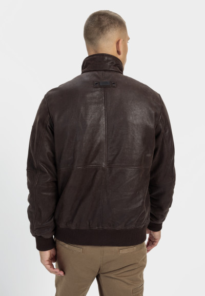 BUNDA CAMEL ACTIVE LEATHER JACKET - Fotografia č. 3