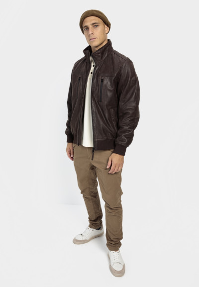 BUNDA CAMEL ACTIVE LEATHER JACKET - Fotografia č. 2