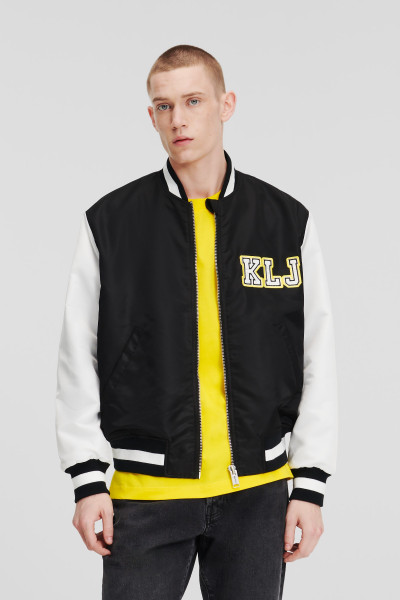 BUNDA KARL LAGERFELD JEANS KLJ LOGO BOMBER - Fotografie č. 1