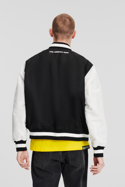BUNDA KARL LAGERFELD JEANS KLJ LOGO BOMBER - Fotografie č. 3