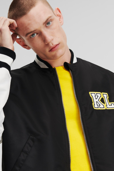 BUNDA KARL LAGERFELD JEANS KLJ LOGO BOMBER - Fotografie č. 4