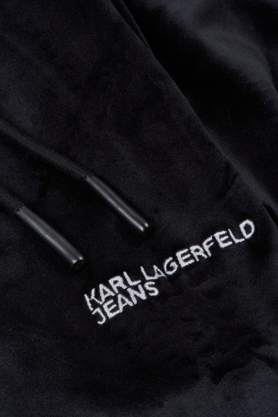 TEPLÁKY KARL LAGERFELD JEANS KLJ RELAXED VELOUR SWEAT PANT - Fotografie č. 3
