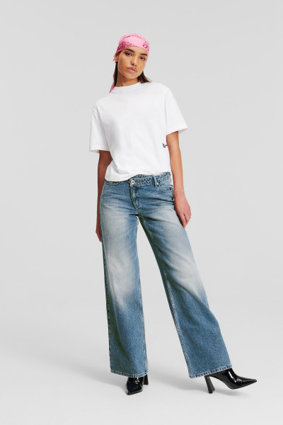 DŽÍNY KARL LAGERFELD JEANS KLJ MR RELAXED WAISTBAND DENIM - Fotografie č. 1