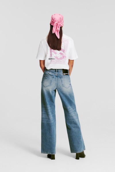 DŽÍNY KARL LAGERFELD JEANS KLJ MR RELAXED WAISTBAND DENIM - Fotografie č. 3