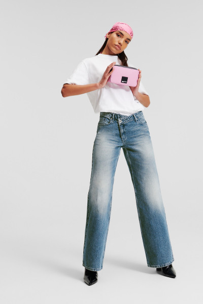 DŽÍNY KARL LAGERFELD JEANS KLJ MR RELAXED WAISTBAND DENIM - Fotografie č. 4