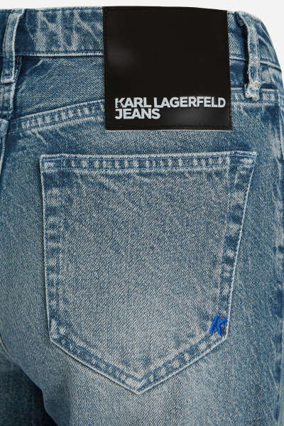 DŽÍNY KARL LAGERFELD JEANS KLJ MR RELAXED WAISTBAND DENIM - Fotografie č. 8