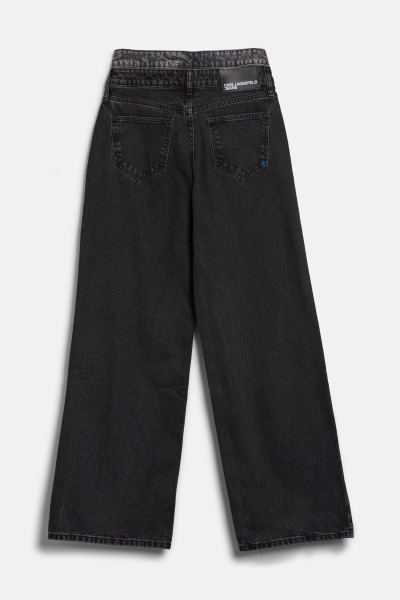 DŽÍNY KARL LAGERFELD JEANS KLJ HR RELAXED WB DENIM - Fotografie č. 2