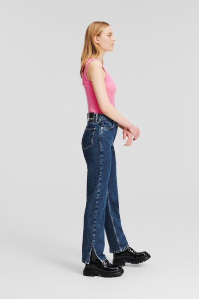 DŽÍNY KARL LAGERFELD JEANS KLJ HR STRAIGHT W/SLIT DENIM - Fotografie č. 2