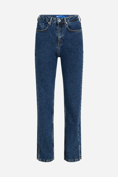 DŽÍNY KARL LAGERFELD JEANS KLJ HR STRAIGHT W/SLIT DENIM - Fotografie č. 5
