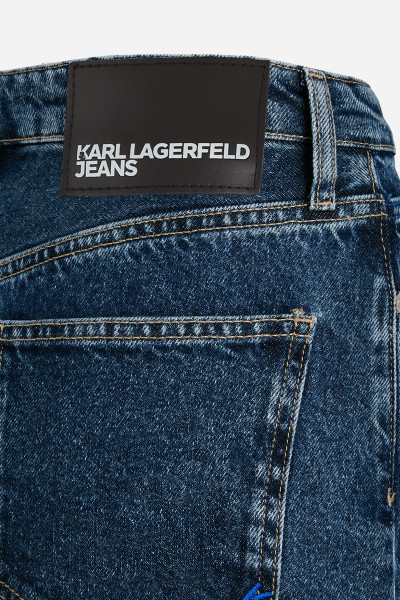 DŽÍNY KARL LAGERFELD JEANS KLJ HR STRAIGHT W/SLIT DENIM - Fotografie č. 7