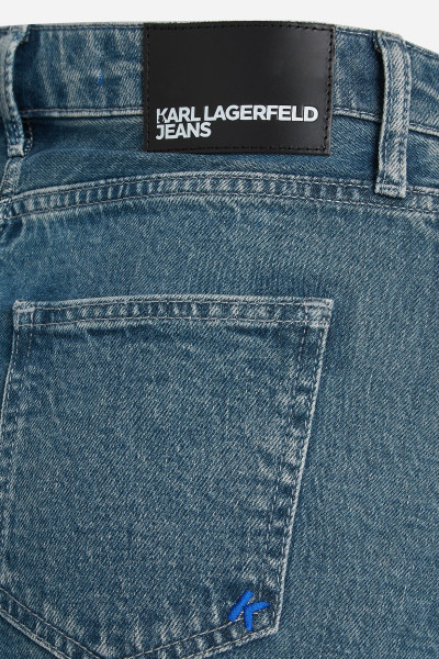 SUKŇA KARL LAGERFELD JEANS KLJ RUFFLE DENIM SKIRT - Fotografia č. 8