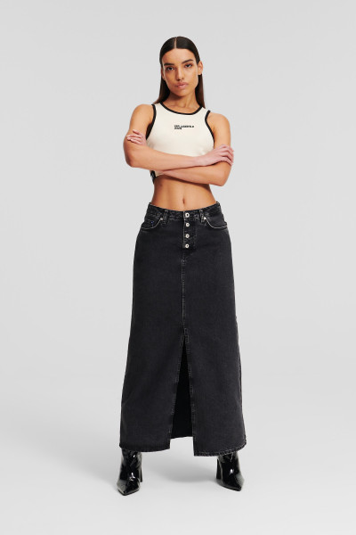 SUKNĚ KARL LAGERFELD JEANS KLJ HR SHANK DENIM MAXI SKIRT - Fotografie č. 1