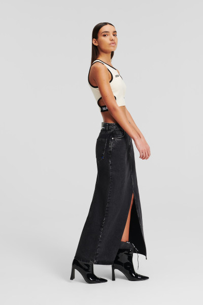 SUKNĚ KARL LAGERFELD JEANS KLJ HR SHANK DENIM MAXI SKIRT - Fotografie č. 2